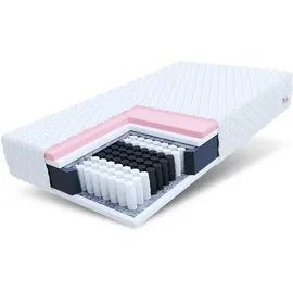Fdm Matratze 160x200 Taschenfederkern Visco Memory 7 Zonen memory 24 cm H2 H3