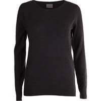 Vero Moda Rundhalspullover »VMCARE STRUCTURE LS O-NECK BLOUSE«, aus Bio-Baumwolle Vero Moda dark grey melange S (36)