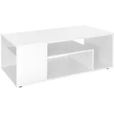 ML-Design Couchtisch Weiß Holz 110 x 41 x 50 cm