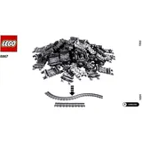 LEGO City - 64 bewegliche / flexible Schienen passend zu 7939 und 7938 und 7896