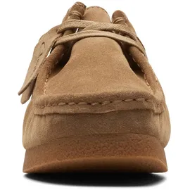 CLARKS Herren Wallabeeevo Shoes, Dark Sand Suede, 45 EU