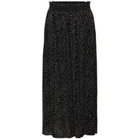 Only ONLVENEDIG AOP Life Long Skirt WVN NOOS Rock 'Venedig' - Schwarz,Weiß - 36