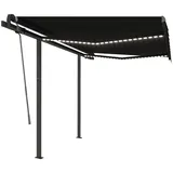 vidaXL LED Automatische Markise 300 x 250 cm anthrazit inkl. Windsensor