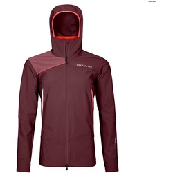 Ortovox Pala Hooded Jacket W Softshelljacke rot - S