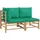vidaXL Garten-Lounge-Set 2-tlg. grün Bambus