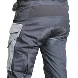 LS2 Apollo wasserdichte Motorrad Textilhose, grau/schwarz, 3XL