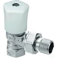HEIMEIER Heizkörper-Regulierventil 0121-03.500 DN 20, Eck, Rotguss vernickelt, mit
