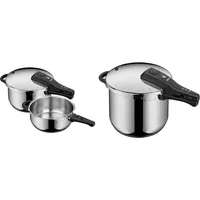 WMF Perfect One Pot Schnellkochtopf Set Induktion 2-teilig & Perfect One Pot Schnellkochtopf Induktion 6,5l, Dampfkochtopf