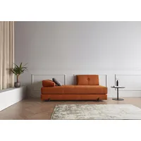 Innovation Living Schlafsofa Sigmund Eiche Cord Burnt Orange