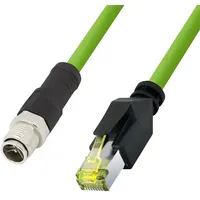 Logilink CQM025S RJ45 Patchkabel CAT 6a 0.50m Grün Flammwidrig, Halogenfrei, Säurebeständig, UV-Beständig, Ölbeständig 1St.