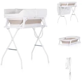 Chipolino Babywanne, Wickeltisch 2 in 1 Sonata Ständer faltbar Thermometer 11 kg beige