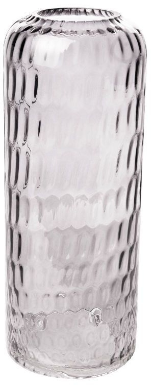 Vase HONEYCOMB (DH 12x30 cm) - grau
