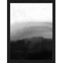 ANY IMAGE Digitaldruck »Schwarz Grau Abstrakt«, Rahmen: Buchenholz, Schwarz