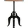 vidaXL Bartisch Altholz Massiv 75 x (76-110) cm Braun