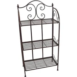 Dekoleidenschaft Metallregal Arabeske Standregal 0 x 0 x 0 cm Antik Braun