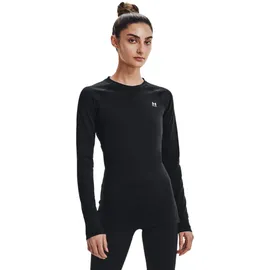 Under Armour ColdGear Authentics langarm Sportshirt Damen 001 black/white M