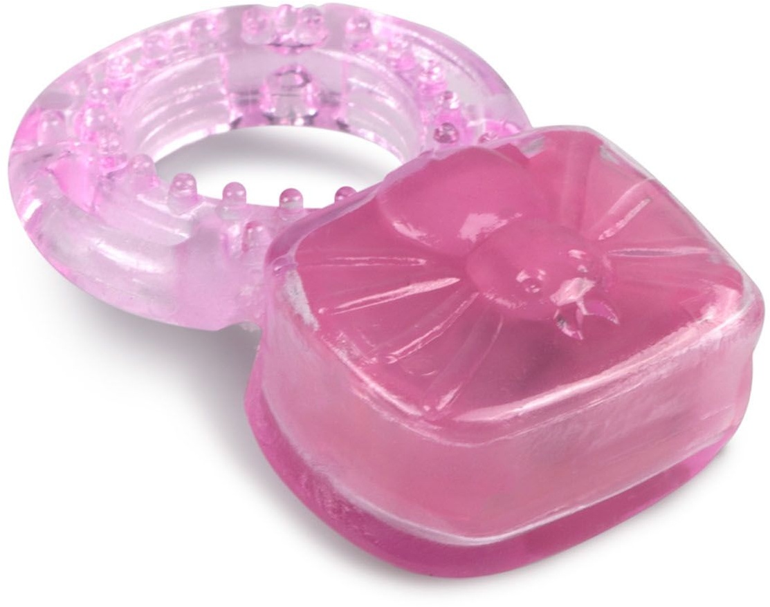Easytoys - Pinker vibrierender Penisring mit Klitoris Stimulation 1 St