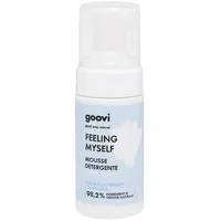 Goovi Goovi, Feeling Myself Gesichtsreinigungsmousse für empfindliche Haut, feuchtigkeitsspendend und beruhigend mit Kornblumenwasser und Kamille, Inhaltsstoffe natürlichen Ursprungs, vegan, 100 ml