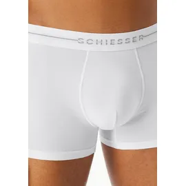 SCHIESSER Trunk Cotton Flex unifarben Weiß 5 2er Pack