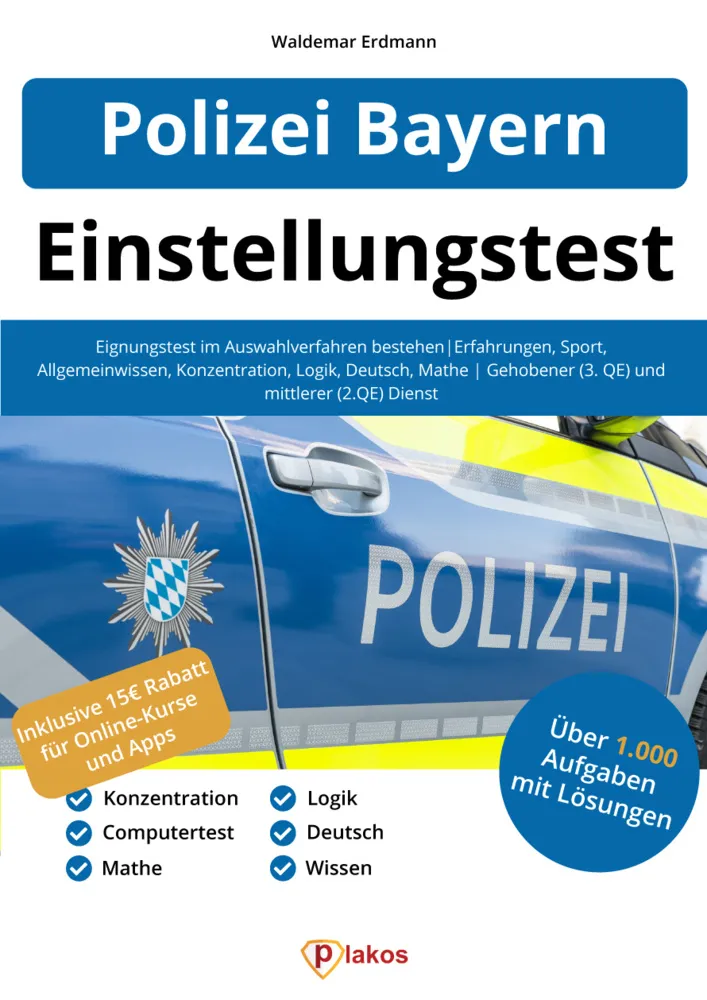 Polizei Bayern Einstellungstest - Waldemar Erdmann  Gebunden
