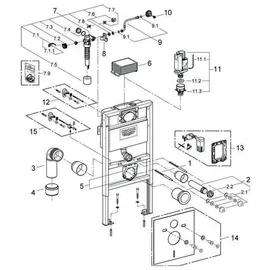 Grohe Rapid SL Element für WC, 0.82m Bauhöhe