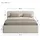 home collective Polsterbett 160 x 200 cm Hellbeige