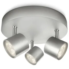 Philips Star Dreierspot aluminium
