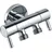 Aloni Doppel Eckventil Absperrventil Silber 1/2" x 3/8" x 3/8"