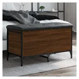 vidaXL Sitzbank mit Stauraum Braun Eiche 82x42x45 cm Holzwerkstoff