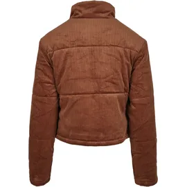 URBAN CLASSICS Corduroy Puffer Big Jacke Orange 4XL