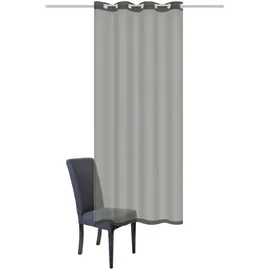 HOMEbasics Ösenschal 140 x 175 cm Grau