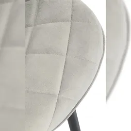 CLP 4er Set Stühle Springs Samt creme