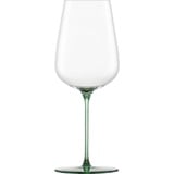 Eisch Weinglas INSPIRE SENSISPLUS, Made in Germany, Kristallglas, die Veredelung der Stiele erfolgt in Handarbeit, 2-teilig grün