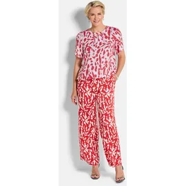 GOLDNER Viskosebluse mit Tulpenärmeln rot 40