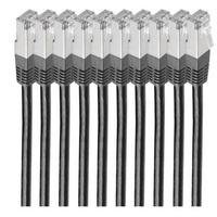 ShiverPeaks BS75711-H0.5S-SET10 Netzwerkkabel Schwarz 0,5 m Cat6 S/FTP (S-STP) (BS75711-H0.5S-SET10)