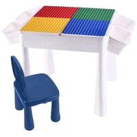 Coemo Bau- und Spieltisch Sascha inklusive Stuhl - Kreativer Spielspaß für Kinder -Mal- und Wasserspieltisch