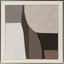 Gemälde BROWN GEOMETRY - beige
