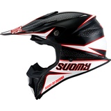 Suomy MX Speed Pro Transition, Motocross Helm, schwarz-weiss-rot, Größe S