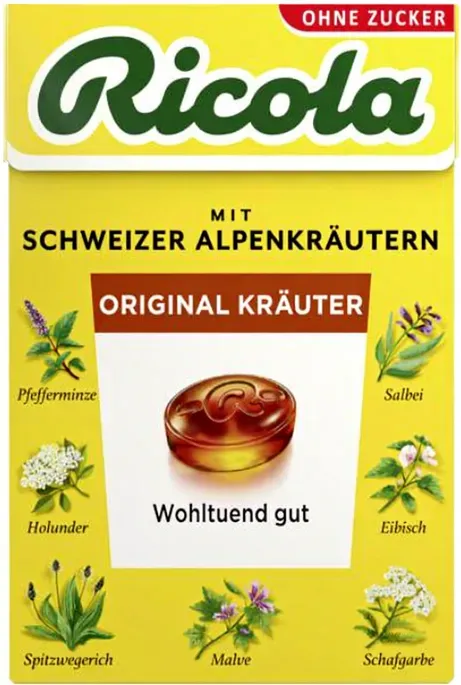 Ricola Original Kräuterzuckerfreie Pastillen 50g