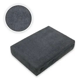 EXKLUSIV HEIMTEXTIL Spannbettlaken Frottee 180 x 200 cm Anthrazit