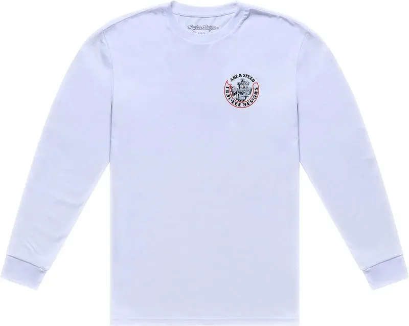 Troy Lee Designs Long Sleeve Carb Club T Shirt Weiß - L