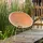 Woood Gartensessel Kazoun - Wicker & Metall, Orange