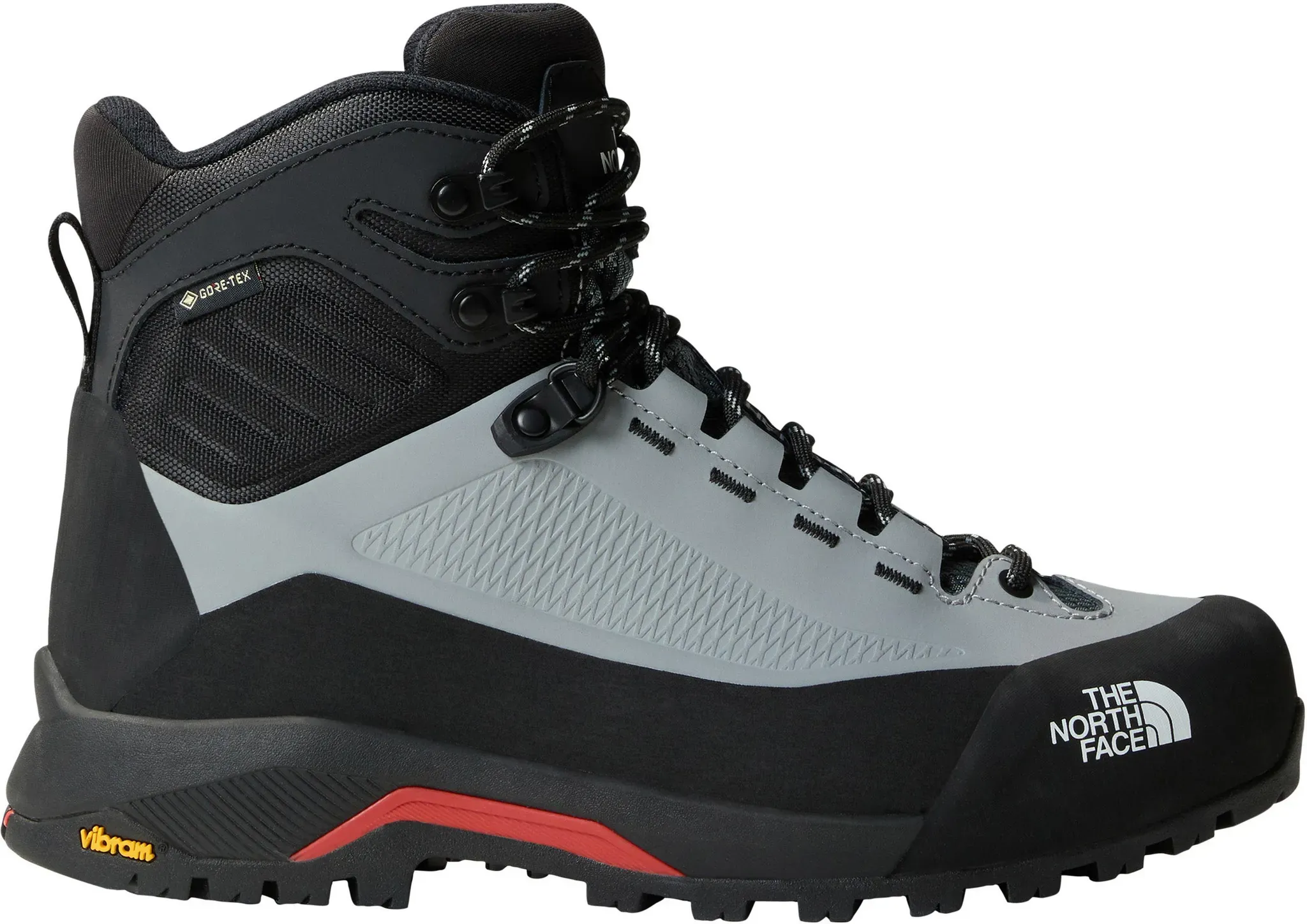 The North Face VERTO ALPINE MID GTX Alpine Bergschuhe Damen in monument grey-tnf black, Größe 39 - grau