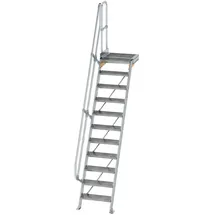Günzburger MUNK Aluminium-Treppe Plattform 60° 11 Stufen