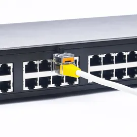 Smartkeeper ESSENTIAL 5x LAN Cable Locks mit 1x Lock Key Basic Orange