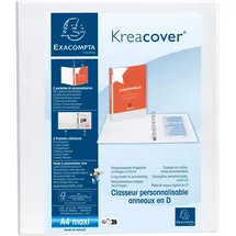 Exacompta 51923E Ringmappe A4 Maxi, Weiß