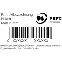 Glattkantbrett Douglasie 250 cm 144 x 27 mm gehobelt Kanten gefast