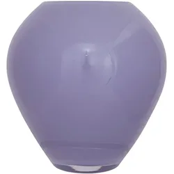 Tischvase FINK "Livia", lila (flieder), H:18,00cm Ø:16,00cm, Glas, Vasen, mundgeblasen