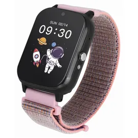Garett Kids Tech 4G BT 40 mm Kunststoffgehäuse Rosa Klettverschluss Rosa M
