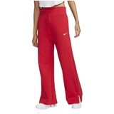 Nike Damen Full Length Pant W NSW Phnx FLC Hr Pant Wide, University Red/Sail, XS